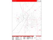 Idaho Falls Wall Map Zip Code Red Line Style 2023